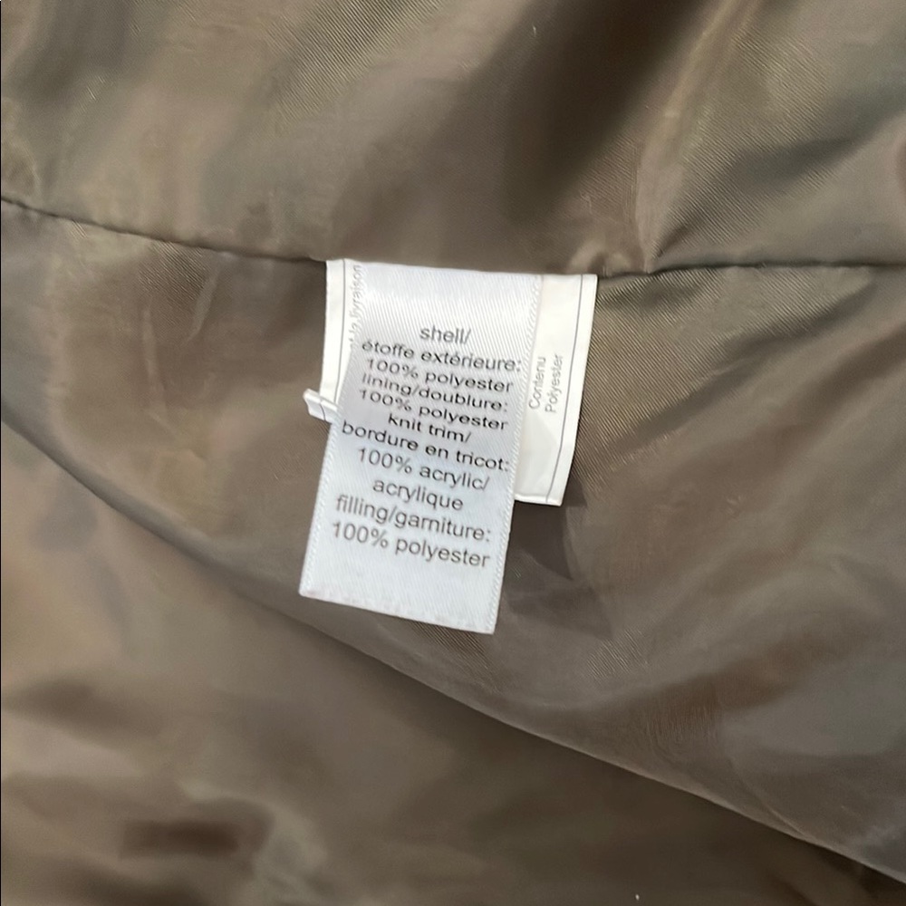 Maurices Quilted Vest in Dark Brown and Olive Size 0 - Picture 6 of 8